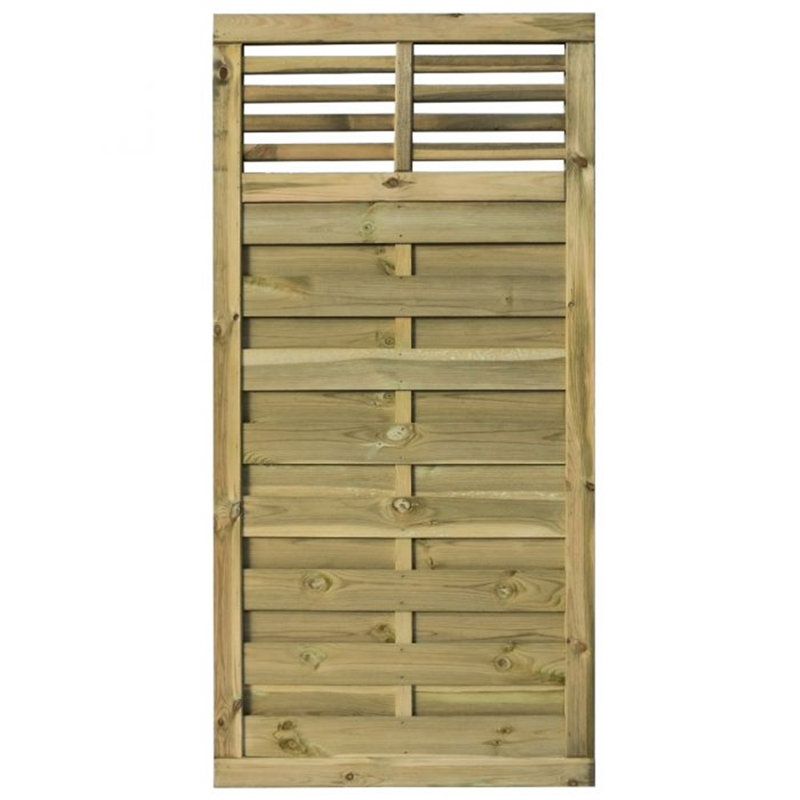 Brekyn Solid Wood Fence Panels Included, 90cm H x 180cm W x 5cm D