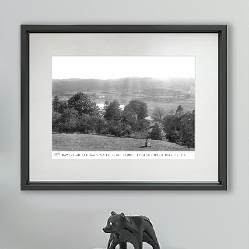 Hawkshead, Esthwaite Water, Roger Ground From Colthouse Heights 1912 by Francis Frith - Single Picture Frame Print
