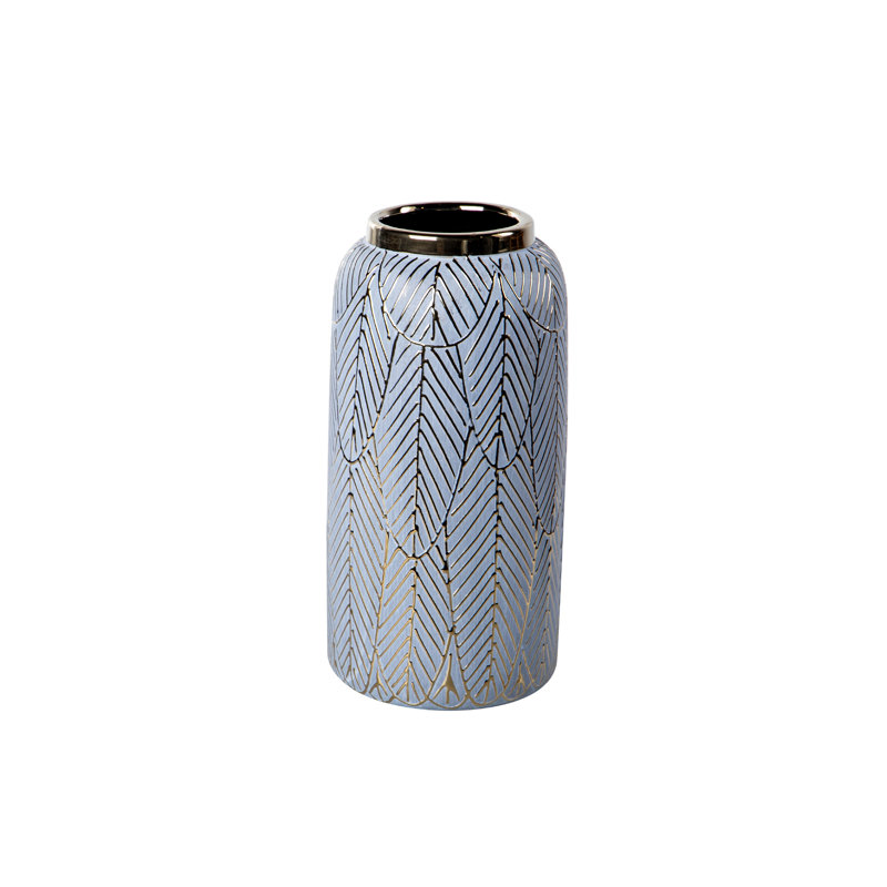 Paden Ceramic Table Vase, 30cm H x 15cm W x 15cm D