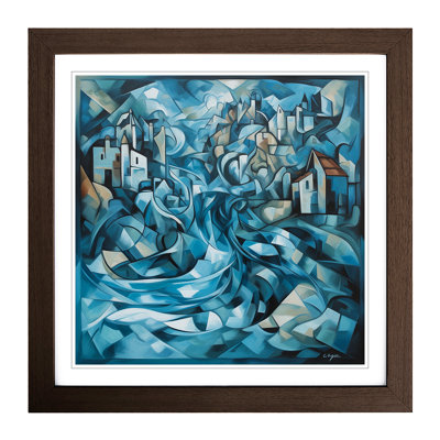Stream Cubism No.2 - Framed Print