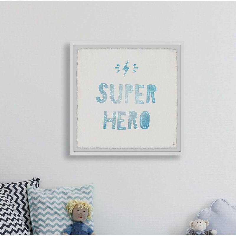 Crispin 'Superhero Lightning' Framed Print, 12" H x 12" W x 1.5" D