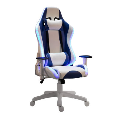 Inbox Zero Jessup Adjustable Reclining Ergonomic Swiveling PC & Racing Game Chair