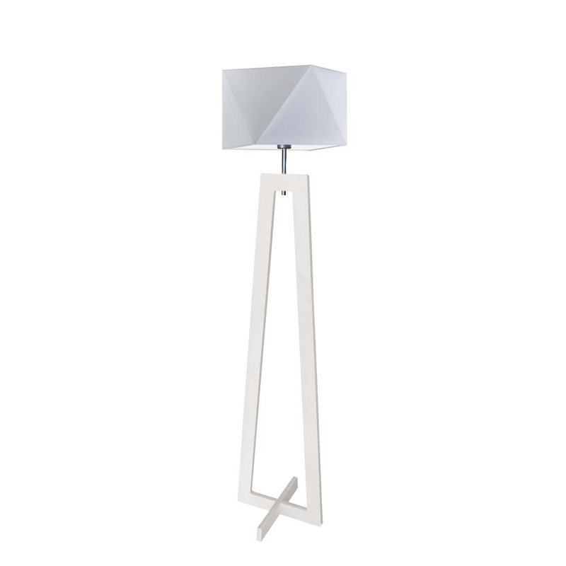 Ayaab 152cm Traditional Floor Lamp, White, Light Grey
