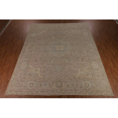 Vegetable Dye Oushak Large Square Rug 12x14