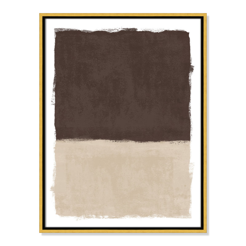 «Brownie Sundae I Print» par Natalie Carpentieri, L 19,5 po x H 25,5 po, Flotteur doré
