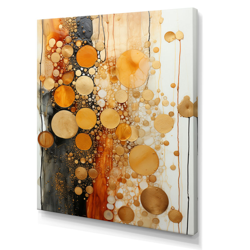 " Gold Grey Rustic Reflections II ", 40" H x 30" W x 1.5" D, Wrapped Canvas