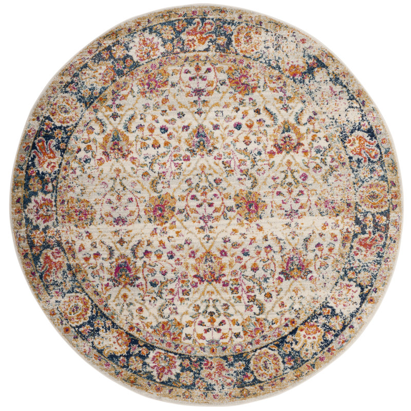 Sariah Oriental Jute / Sisal Area Rug, Round 201 cm