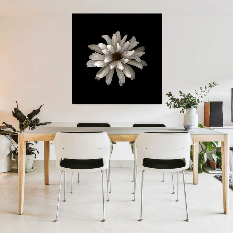 Art contemporain entièrement blanc, H 36 po x l 36 po