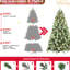 Sapin de Noël avec 550 lumières DEL blanc chaud, 1858 branches et aiguilles rigides, 102 pin, décor festif champêtre, facile à assembler-1175141932