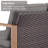 6-Piece Outdoor Rattan Modern Garden Fire Pit Set With Sofa, Swivel Chairs And Ottomans-495958235-495958232