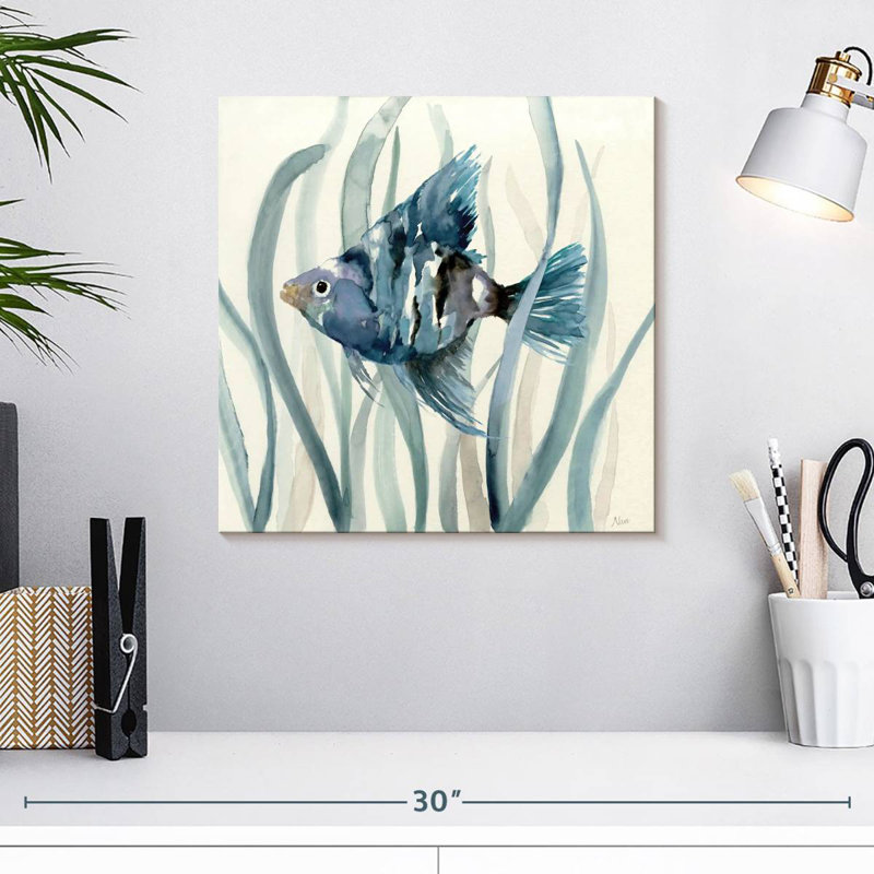Brampt Fish In Seagrass II, 16" H x 16" W