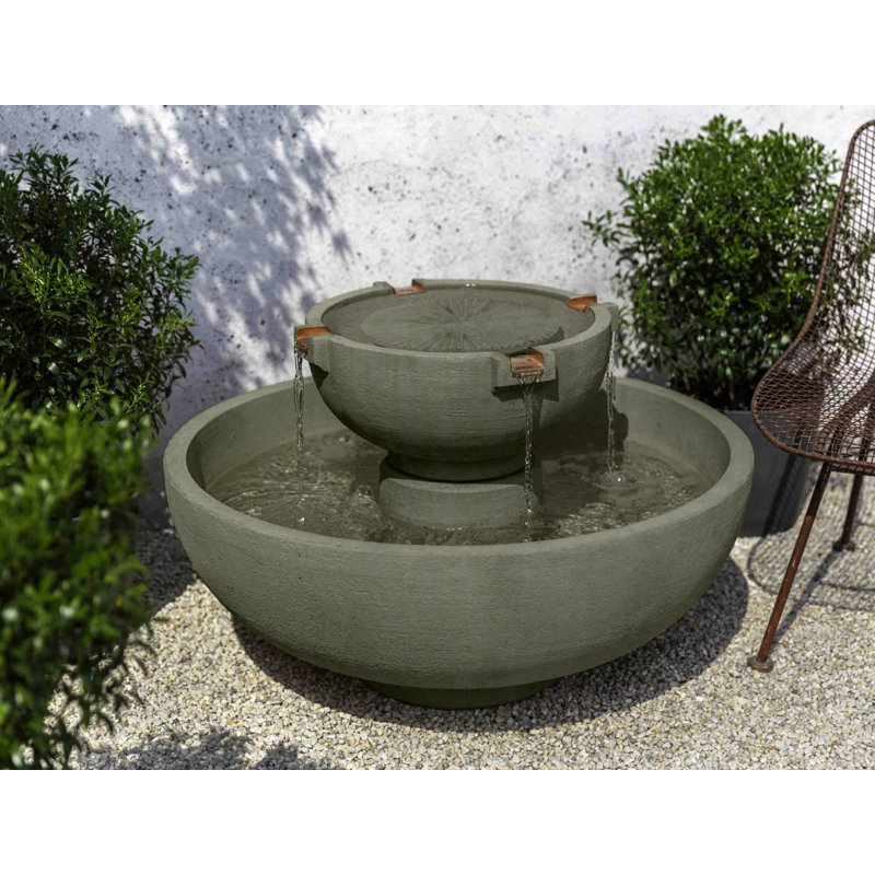 Fontaine en béton petit del rey, Vert