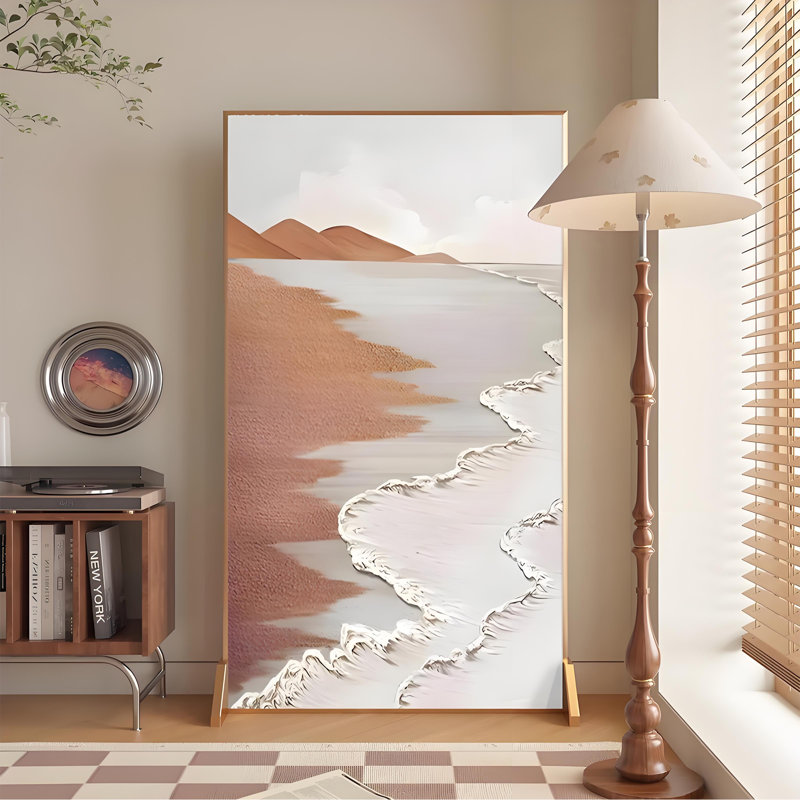 Amalthée, H 70,87 po x l 39,37 po x P 1,57 po, Brun / blanc / or
