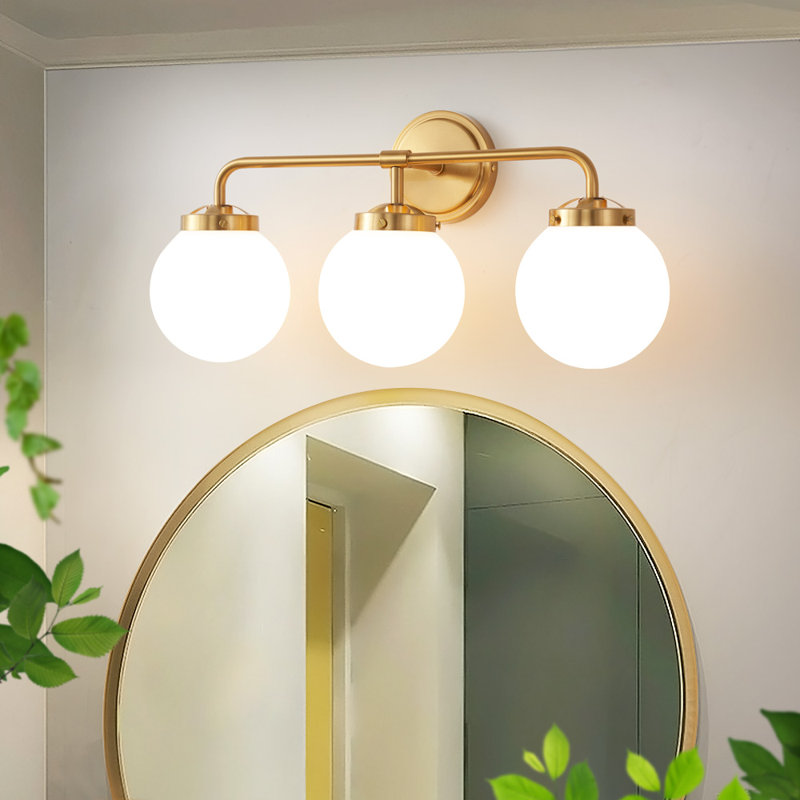 Jaxon Dimmable Vanity Light, Bulbs not Included, 3, Gold