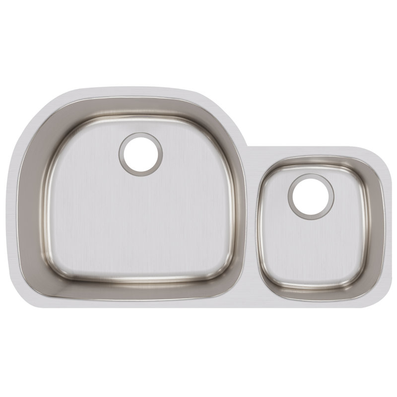 Évier de cuisine à double cuve encastrable L 36,25 po x l 21,125 po Lustertone