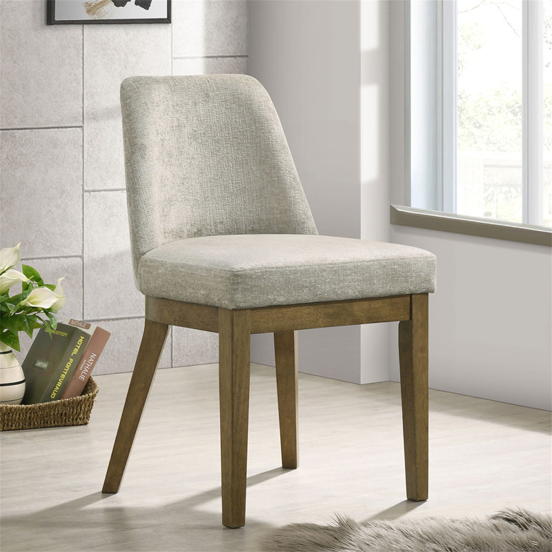 Chaise d'appoint Bryant (brun clair) rembourrée (ensemble de 2)