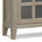 Acadian 36"W Solid Wood Transitional Entryway Storage Cabinet with Drawers, Glass Doors and Adjustable Shelves-2138030121