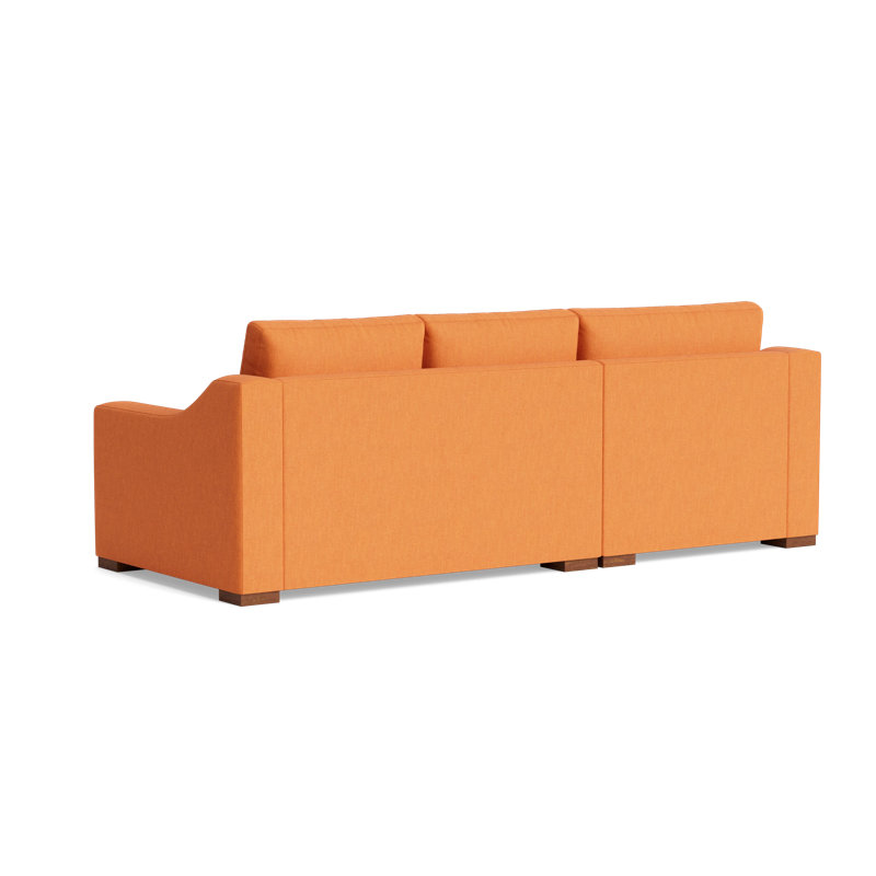 Lucca Chaise Sectional, Left Hand Facing, Performance Weave - Carrot