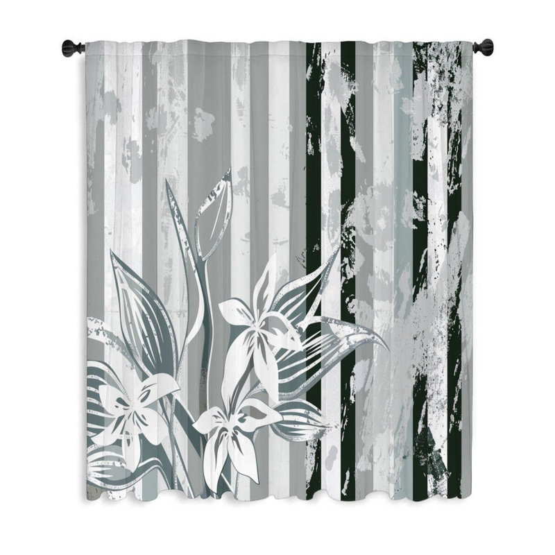 Rideaux Botanical patchwork, 1 pièce, L 50 po x L 96 po