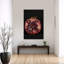 Ruby Red Pomegranate Organic Vibrant Contemporary Fruit Wall Art Print 1 Piece Wrapped Canvas Wall Art-1367887946