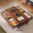 Simple rectangular solid wood coffee table-106878321