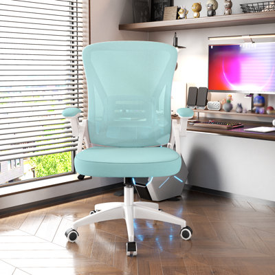 Norlene Ergonomic Breathable Mesh Office Chair With Flip-Up Armrest