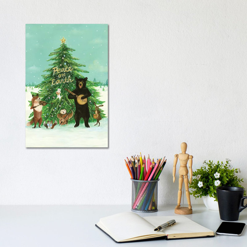 Peace On Earth by Jahna Vashti - Wrapped Canvas Print, 30.48cm H x 20.32cm W 1.905cm D