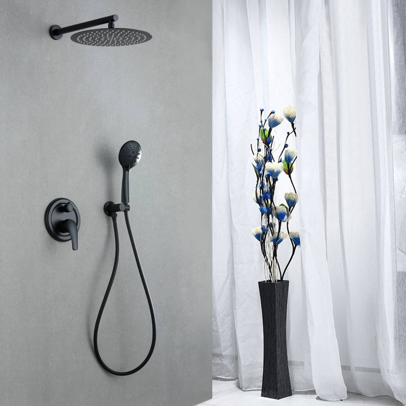 All-In-One Kit with Rough in-Valve, Matte Black