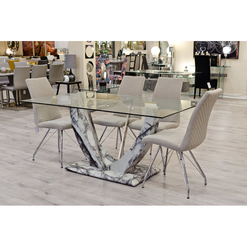 Eunice 4 - Person Dining Set