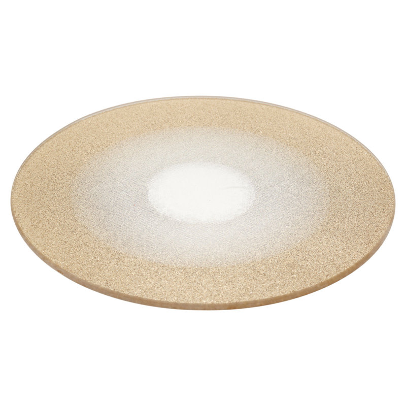 Glass Decorative Plate 1, 0.4cm H x 20cm W x 20cm D, Gold