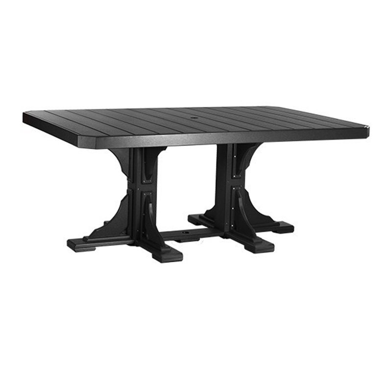 Table rectangulaire Chaumont, Noir, H 30,25 po x l 48 po x P 42 po