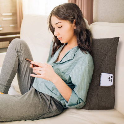 Coussin décoratif en lin Sit-up Back Comfort