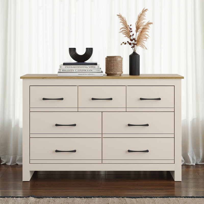 Limestone 7 - Drawer Chest of Drawers, Natural