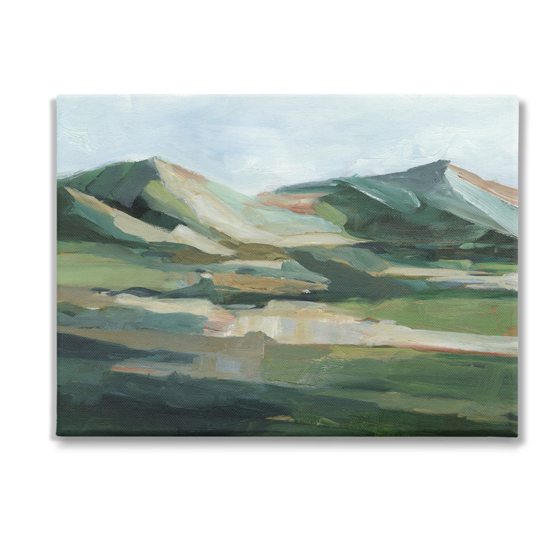 «Brushed Mountain Peaks» par Ethan Harper, Toile tendue, H 36 po x l 48 po x P 1,5 po