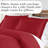 Southshore Fine Linens Southshore Basics Duvet Cover Set in Chili Pepper, 90 GSM Double-Brushed Microfiber Bedding with Hidden Zipper Closure and Corner Ties, 2 King Pillow Shams, King/California King-133123989-1467572