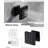 Black Spa 12" Square Rain head- Thermostatic Pressure balance 3 way function shower set