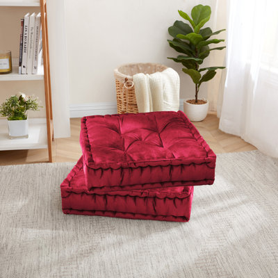 Grand coussin de yoga réversible