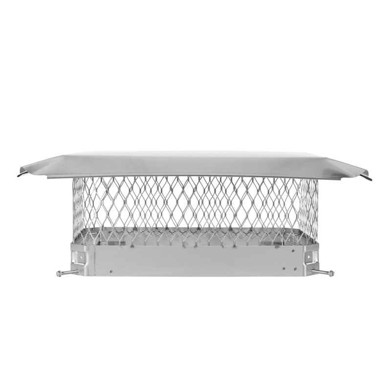 Bouchon de cheminée coulissant en acier Gussie, 13 po x 18 po