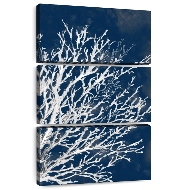Brampt Navy Coastal Coral II V2, 32" H x 20" W