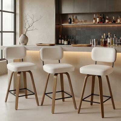 Tabouret de bar et de comptoir pivotant Loranza