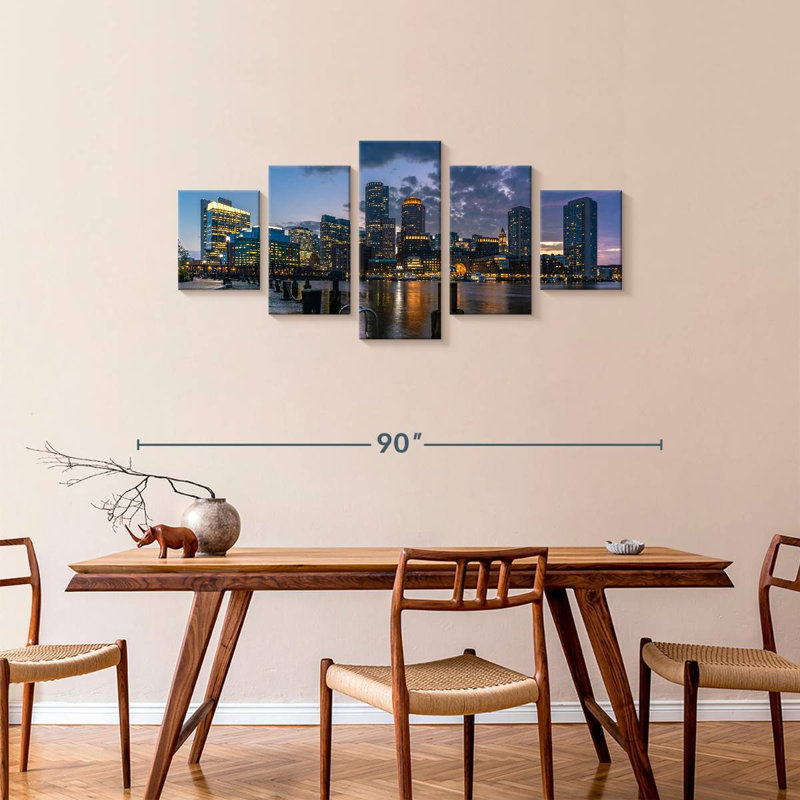Boston Reiban Harbor, 34" H x 74" W