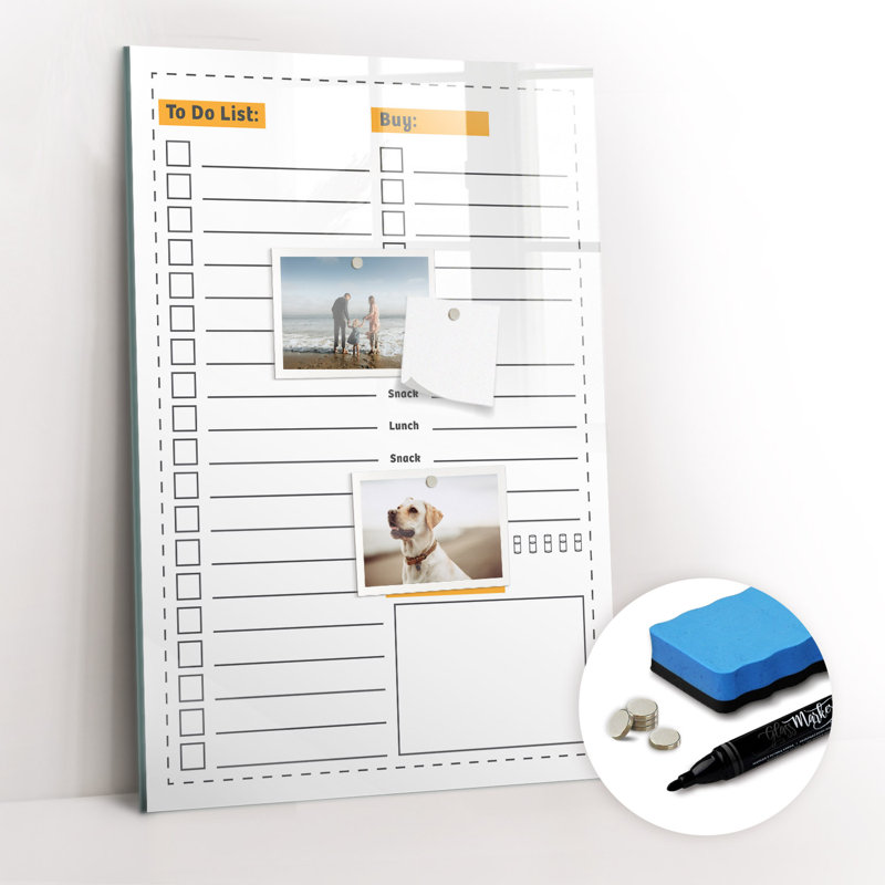 Magnetic Glass Dry Erase Board