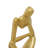 Porcelain Ceramic Sitting Thinker People Decorative Sculpture Set-372418284