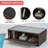 Wicker/Rattan 7 - Person Seating Group with Fire Pit Table-69505242