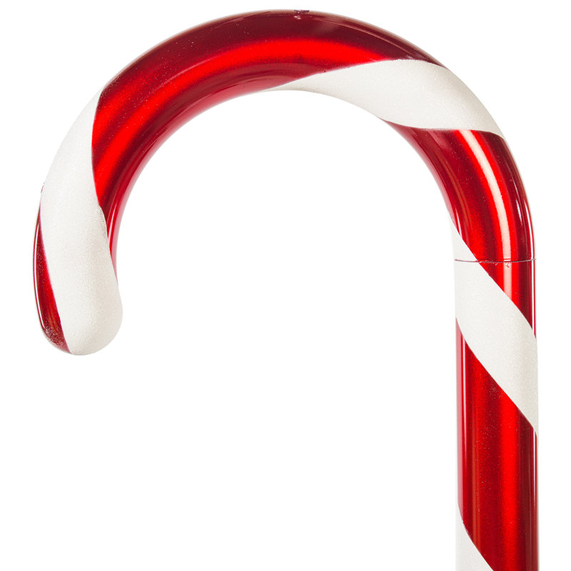 Red-White Standing Candy Cane., 48'' H x 2.95'' W x 18.1'' D