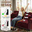 Petit fauteuil d'appoint rembourré avec repose-pieds Mid-Century-1858425229