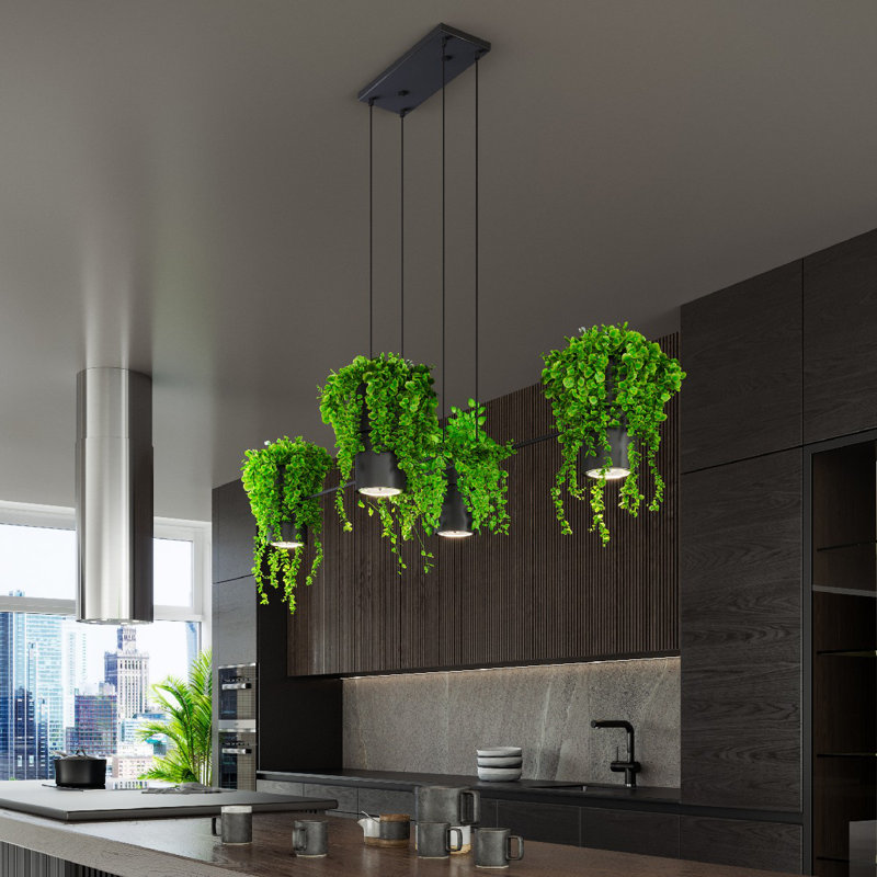 Alissone 4 - Light White Kitchen Island Pendant