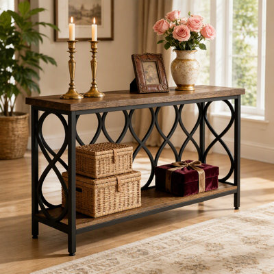 2-Tier Console Table Sofa Table