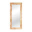 Suna 35 in. x 79 in. Natural Stone Marble Rectangular Framed Mirror