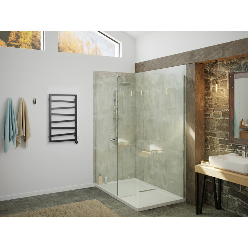 Electric Towel Rail ZIG ZAG 835/500, Black